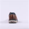 Imac Bologna Laced Shoe With Side Zip - Brown Navy